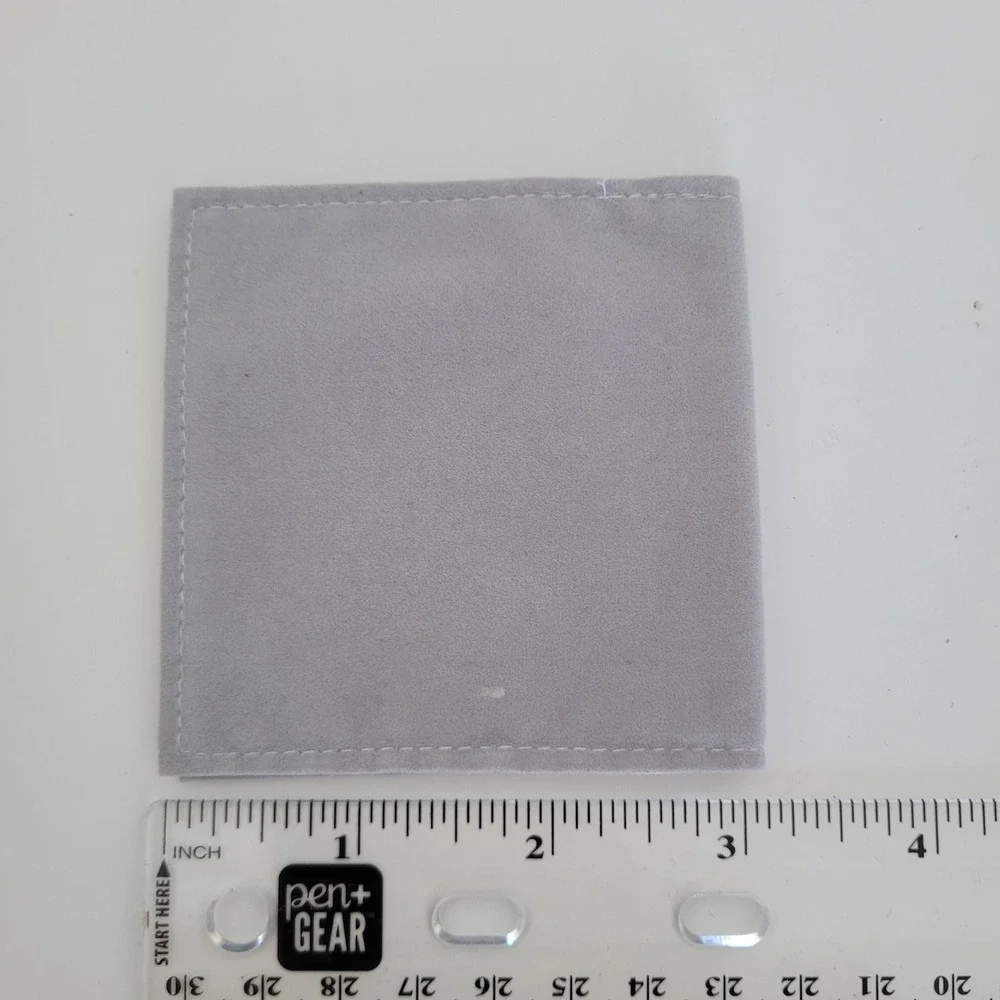 Dior Small Grey Suede Jewelry Pouch Mini Travel Dust Bag Case‎ Ring Earring